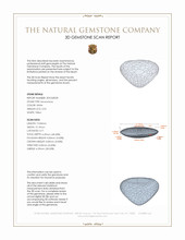 3.92 Ct. White Cabochon Moonstone from Ceylon (Sri Lanka) 3 D Scan Report