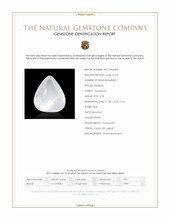 3.98 Ct. White Cabochon Moonstone from Ceylon (Sri Lanka) Scan Report