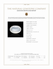 4.34 Ct. White Cabochon Moonstone from Ceylon (Sri Lanka) Scan Report