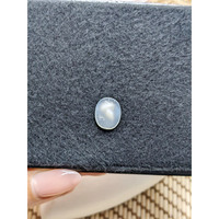 4.35 Ct. White Cabochon Moonstone from Ceylon (Sri Lanka) Life Style