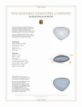 4.48 Ct. White Cabochon Moonstone from Ceylon (Sri Lanka) 3 D Scan Report