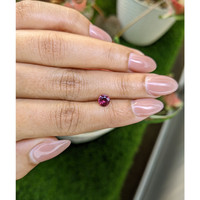 0.73 Ct. Purplish Pink Rhodolite Garnet from Ceylon (Sri Lanka) Life Style