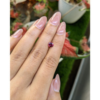 0.73 Ct. Purplish Pink Rhodolite Garnet from Ceylon (Sri Lanka) Life Style