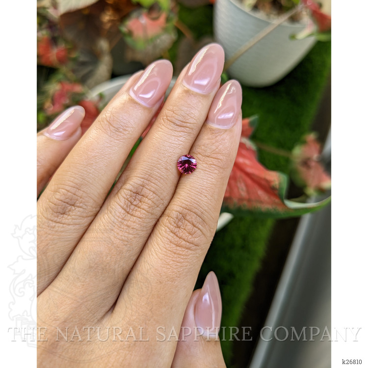 0.73 Ct. Purplish Pink Rhodolite Garnet from Ceylon (Sri Lanka)