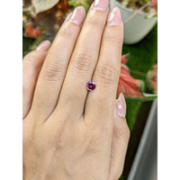 0.73 Ct. Purplish Pink Rhodolite Garnet from Ceylon (Sri Lanka) Life Style