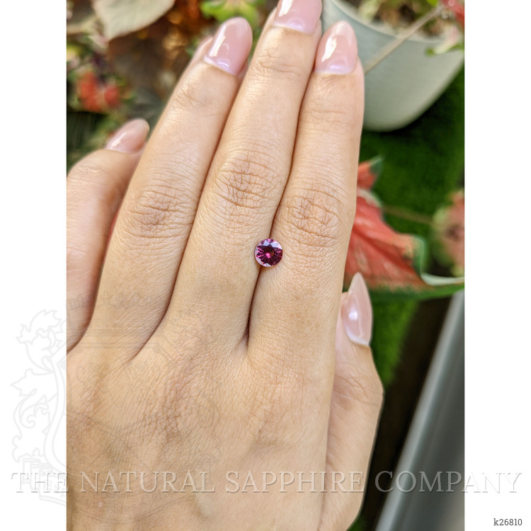 0.73 Ct. Purplish Pink Rhodolite Garnet from Ceylon (Sri Lanka)