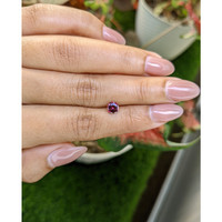 0.75 Ct. Purplish Pink Rhodolite Garnet from Ceylon (Sri Lanka) Life Style