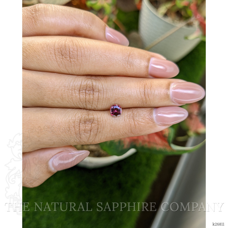 0.75 Ct. Purplish Pink Rhodolite Garnet from Ceylon (Sri Lanka)