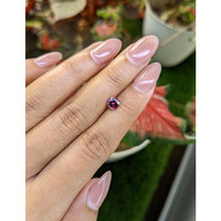 0.75 Ct. Purplish Pink Rhodolite Garnet from Ceylon (Sri Lanka) Life Style