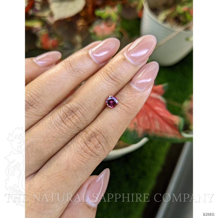 0.75 Ct. Purplish Pink Rhodolite Garnet from Ceylon (Sri Lanka)