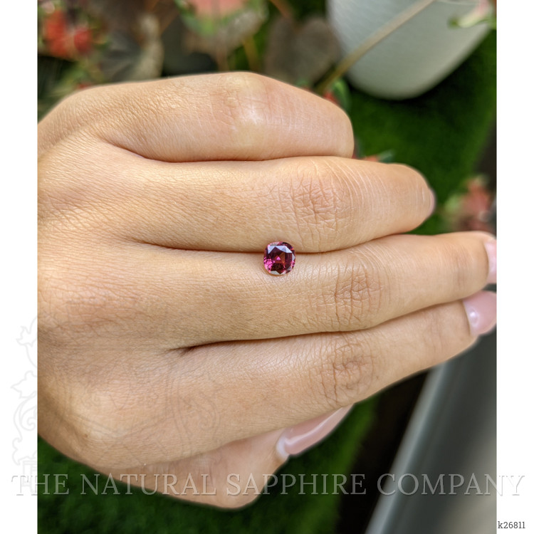 0.75 Ct. Purplish Pink Rhodolite Garnet from Ceylon (Sri Lanka)