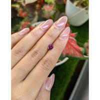 0.83 Ct. Pinkish Purple Rhodolite Garnet from Ceylon (Sri Lanka) Life Style