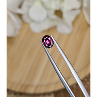 0.83 Ct. Pinkish Purple Rhodolite Garnet from Ceylon (Sri Lanka) Life Style