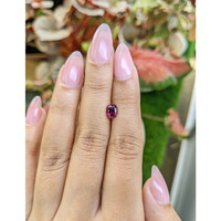 0.97 Ct. Pinkish Purple Rhodolite Garnet from Ceylon (Sri Lanka) Life Style