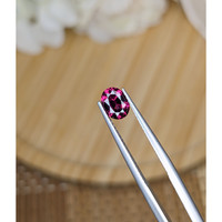 0.97 Ct. Pinkish Purple Rhodolite Garnet from Ceylon (Sri Lanka) Life Style