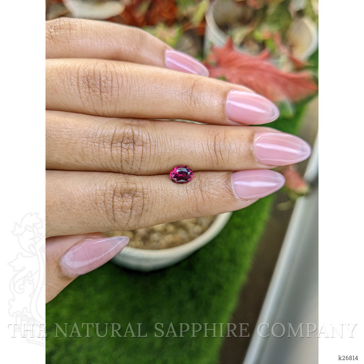 0.97 Ct. Pinkish Purple Rhodolite Garnet from Ceylon (Sri Lanka)
