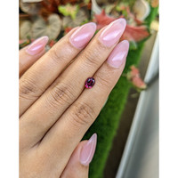 0.97 Ct. Pinkish Purple Rhodolite Garnet from Ceylon (Sri Lanka) Life Style