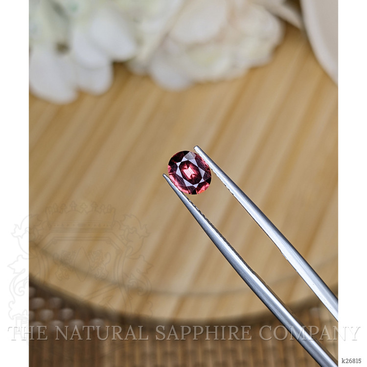 0.97 Ct. Red Rhodolite Garnet from Ceylon (Sri Lanka)