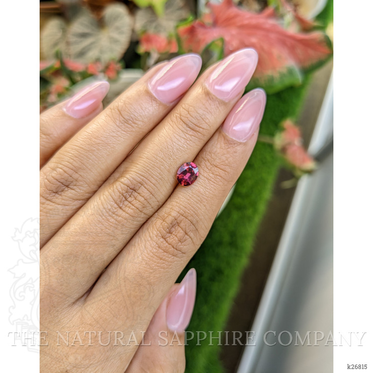 0.97 Ct. Red Rhodolite Garnet from Ceylon (Sri Lanka)
