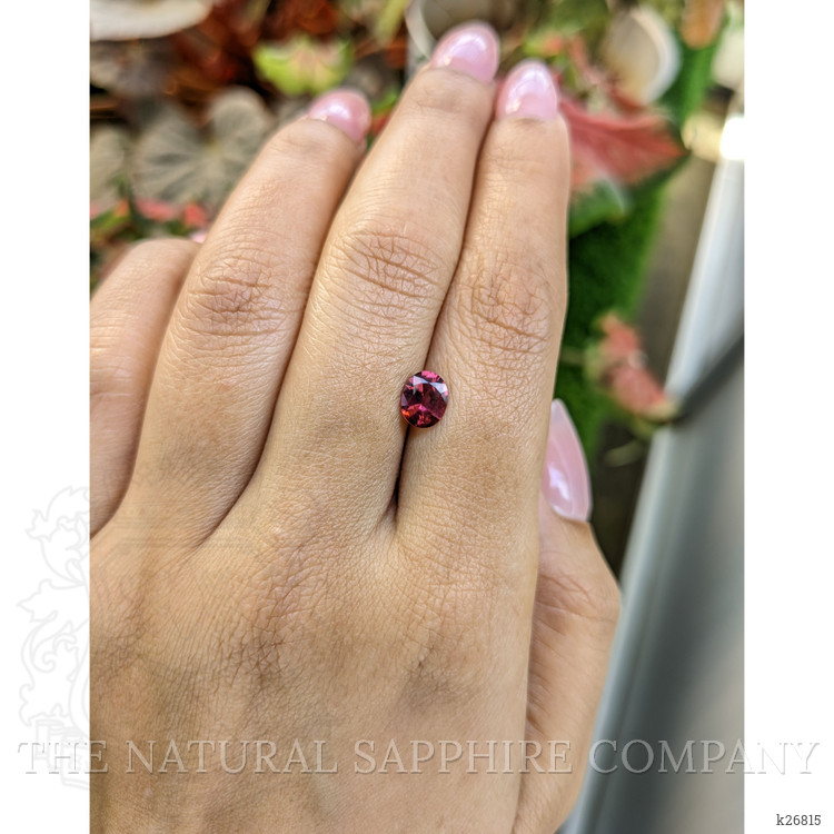 0.97 Ct. Red Rhodolite Garnet from Ceylon (Sri Lanka)