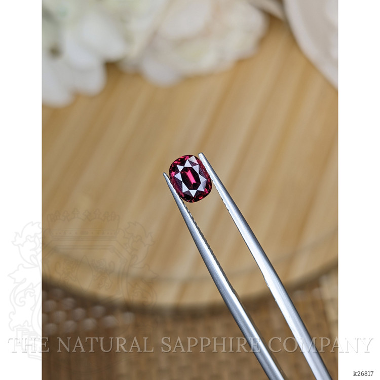 1.22 Ct. Red Rhodolite Garnet from Ceylon (Sri Lanka)