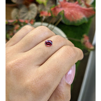 1.22 Ct. Red Rhodolite Garnet from Ceylon (Sri Lanka) Life Style