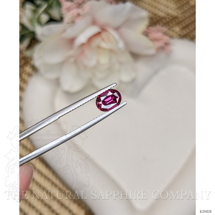 1.34 Ct. Pinkish Purple Rhodolite Garnet from Ceylon (Sri Lanka)