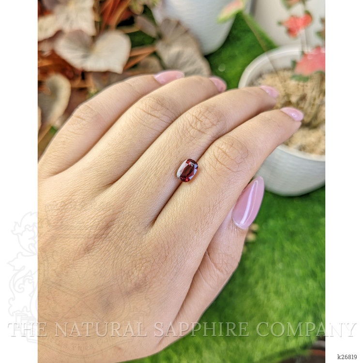 1.61 Ct. Red Rhodolite Garnet from Ceylon (Sri Lanka)