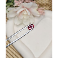 1.61 Ct. Red Rhodolite Garnet from Ceylon (Sri Lanka) Life Style