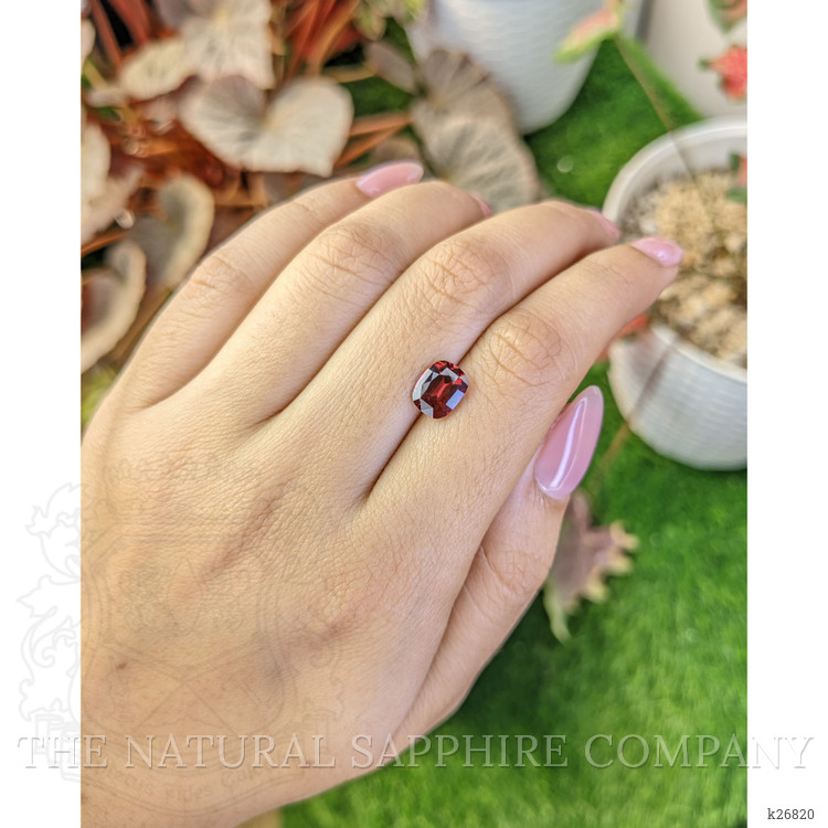 1.95 Ct. Red Rhodolite Garnet from Ceylon (Sri Lanka)