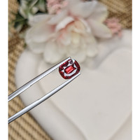 1.95 Ct. Red Rhodolite Garnet from Ceylon (Sri Lanka) Life Style