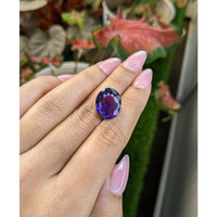 9.76 Ct. Purple Amethyst from Brazil Life Style