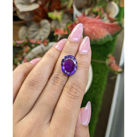 10.19 Ct. Purple Amethyst from Brazil Life Style