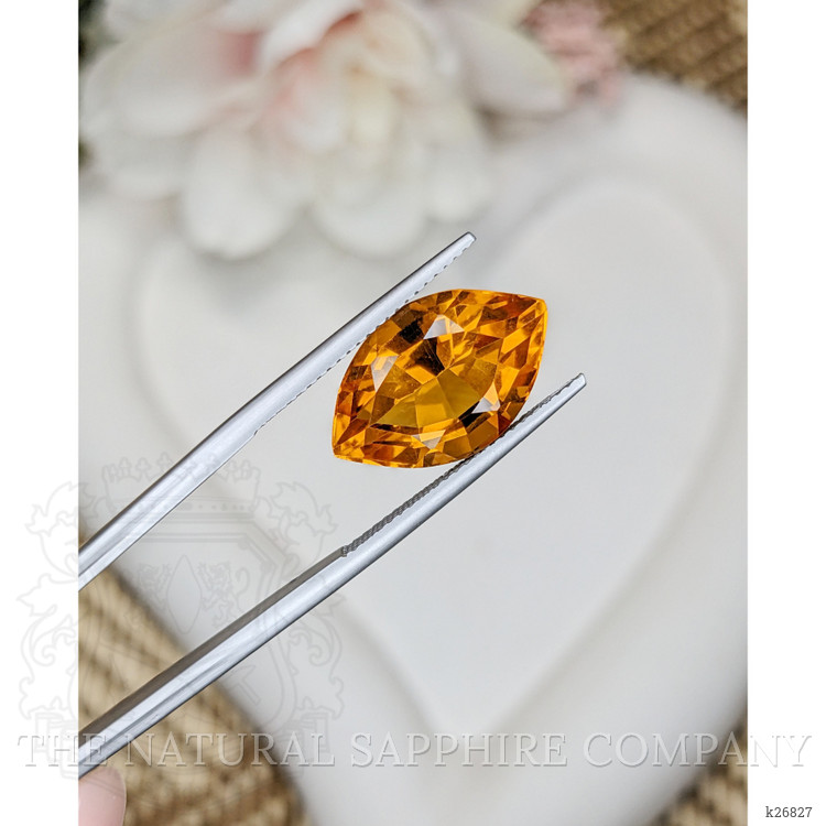 8.73 Ct. Yellowish Orange Citrine from Ceylon (Sri Lanka)