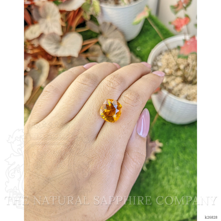 8.72 Ct. Yellowish Orange Citrine from Brazil