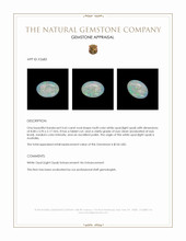 0.65 Ct. Multi Color White Opal (Light Opal) from Australia Appraisal