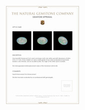 0.65 Ct. White Opal from Australia Appraisal