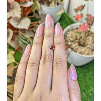 0.89 Ct. Red Garnet from Ceylon (Sri Lanka) Life Style
