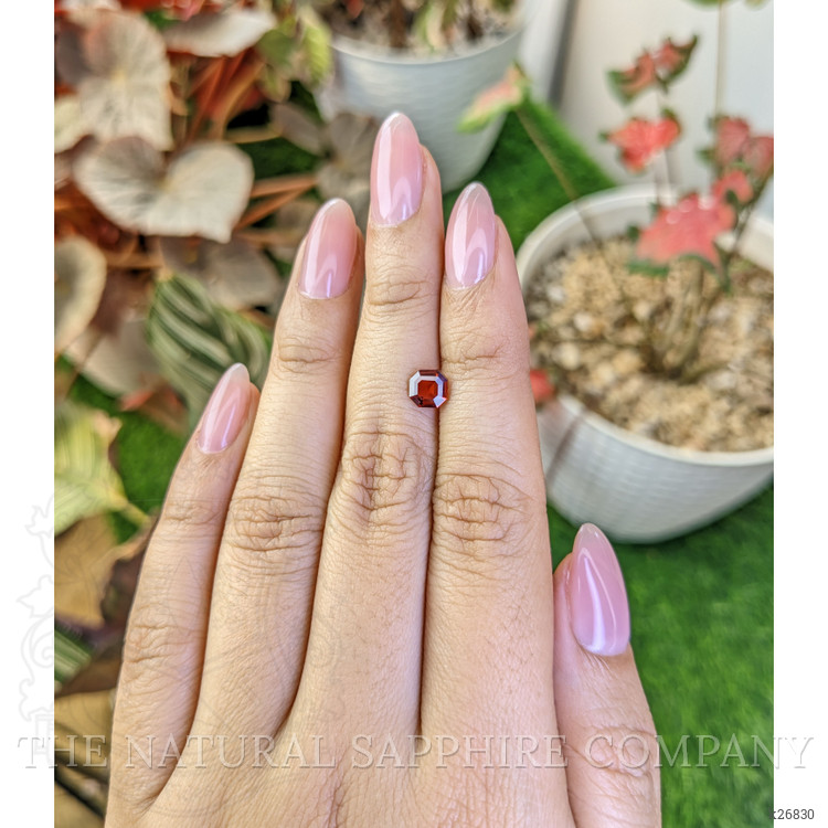 0.89 Ct. Red Garnet from Ceylon (Sri Lanka)
