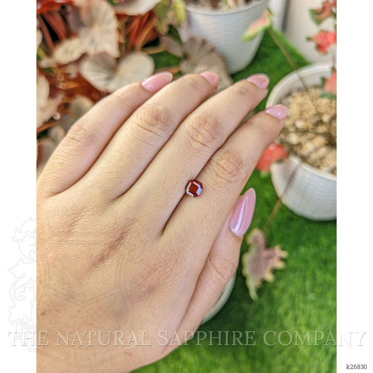 0.89 Ct. Red Garnet from Ceylon (Sri Lanka)