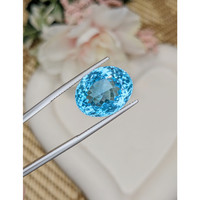 15.75 Ct. Swiss Blue Topaz from Brazil Life Style