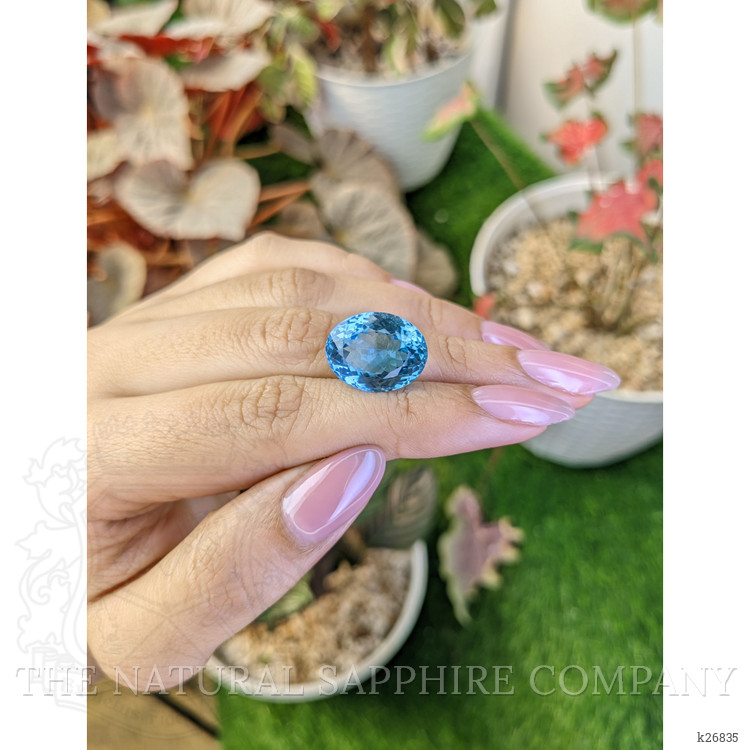15.75 Ct. Swiss Blue Topaz from Brazil