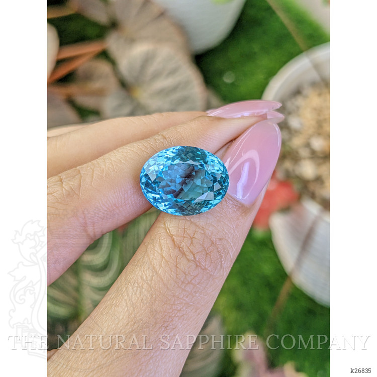15.75 Ct. Swiss Blue Topaz from Brazil