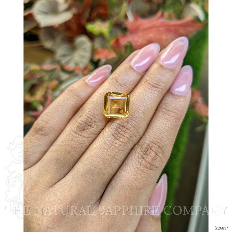 6.75 Ct. Yellow Citrine from Ceylon (Sri Lanka)