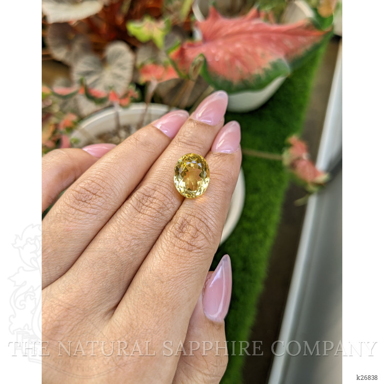 8.85 Ct. Yellow Citrine from Ceylon (Sri Lanka)