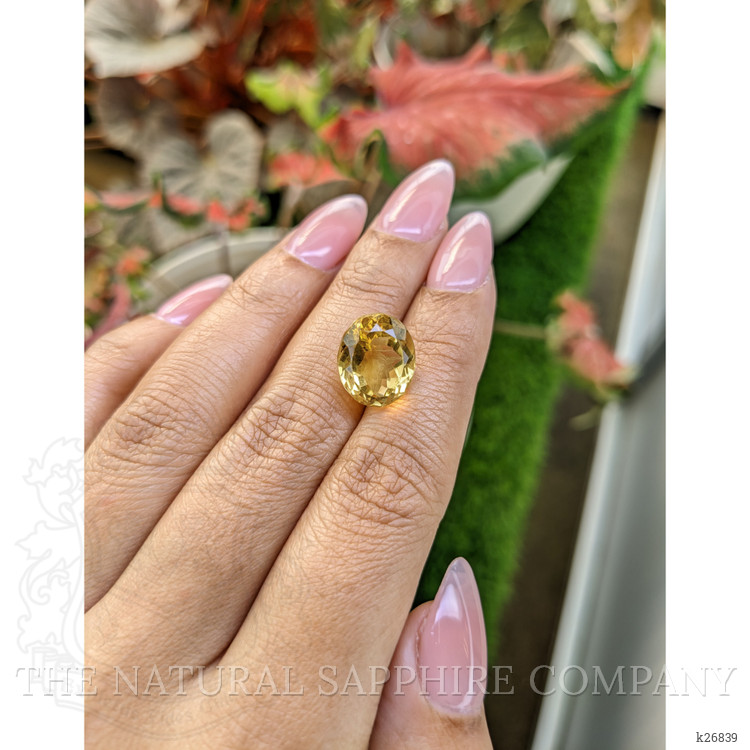 8.44 Ct. Yellow Citrine from Ceylon (Sri Lanka)