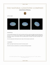 3.09 Ct. Multi Color White Opal (Light Opal) from Australia Appraisal