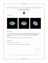 3.09 Ct. White Opal from Australia Appraisal
