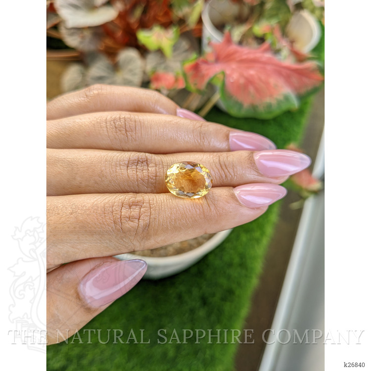 7.63 Ct. Yellow Citrine from Ceylon (Sri Lanka)