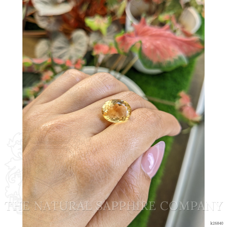 7.63 Ct. Yellow Citrine from Ceylon (Sri Lanka)